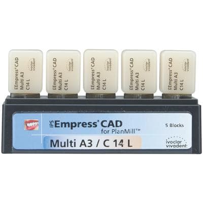 IPS Empress CAD Multi C14L Milling Blocks, Shade A3, for PlanMill, 5/Box thumbnail 5