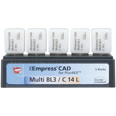 IPS Empress CAD Multi C14L Milling Blocks, Shade BL3, for PlanMill, 5/Box thumbnail 4