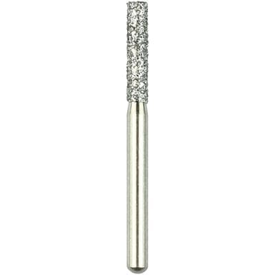 Shofu Robot Diamond Point FG, Straight Cylinder, #110/016, 1.6 mm Diameter, 7.0 mm Length, Regular Grit, White Ring, 0805-1 thumbnail 7