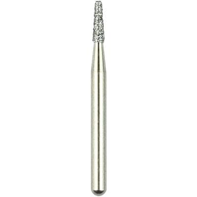 Shofu Robot FG Diamond Point, Flat End Tapered Cylinder, Standard Grit, #170/012, 1.2mm Diameter, 4.0mm Length, 1/Pk, 0810 thumbnail 5