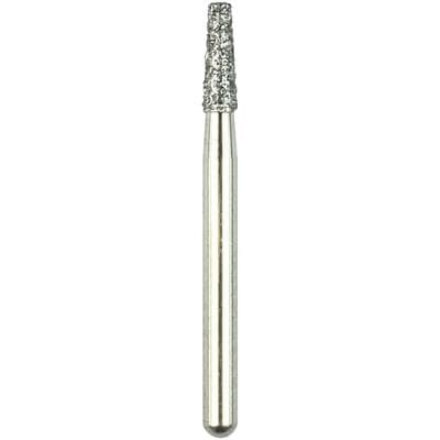 Shofu Robot FG Diamond Point, Flat End Tapered Cylinder, ISO #170/017, Standard Grit, 1.7mm Diameter, 4.4mm Length, 1/Pk, 0812 thumbnail 5