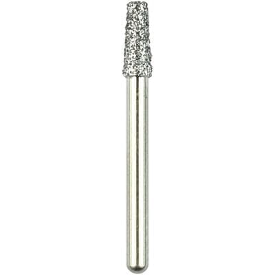 Shofu Robot Diamond Point, FG, Tapered Cylinder Flat End, #170/022, 2.2 mm Diameter, 5.0 mm Length, Regular Grit, White Ring, 0814-1 thumbnail 7