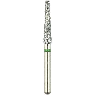 Shofu Robot Diamond Point, FG, Tapered Cylinder Flat End, Coarse (Green), 1.9 mm, 9.0 mm Length, 817C-1 thumbnail 9