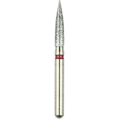 Shofu Robot Diamond Point, FG, Flame, Fine, Red, ISO 249/016, 1.6 mm Diameter, 7.5 mm Length, 842F-1 thumbnail 8