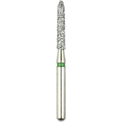 Shofu Robot Diamond Point, FG, Straight Cylinder Round End, Coarse (Green), 1.5 mm Diameter, 8.0 mm Length, ISO 289/015, 845C-1, 1/Pack thumbnail 8