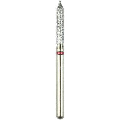 Shofu Robot Diamond Point, FG, Round End Cylinder, #130-014, 1.4 mm Diameter, 8.0 mm Length, Fine Grit, Red Ring, 846F-1 thumbnail 8