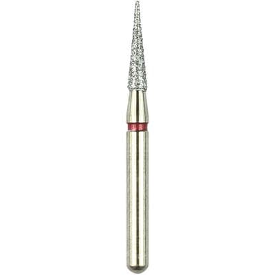 Shofu Robot Diamond Point, FG, Tapered Cylinder Needle, Fine (Red Ring), 1.4 mm Diameter, 6.0 mm Length, 847F-1 thumbnail 7