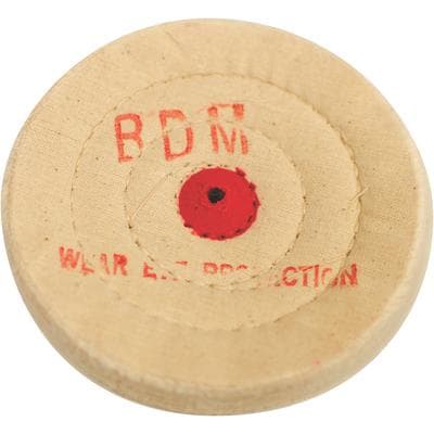 Buffalo Dental Muslin Buff Wheel, 4" x 42-Ply, Center Hole for Tapered Chuck, 1/Pk, 08030 thumbnail 11