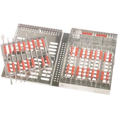 Thompson 9-Instrument Double Rack Cassette, Stainless Steel, 18-Instrument Capacity, 8"L x 6"W x 1-3/16"H, 1/Pkg thumbnail 5