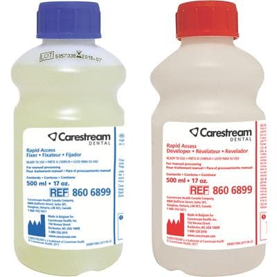 Carestream Dental Rapid Access Developer & Fixer Twin Pack, 500 mL Each, 3 Twin Packs/Case, 8606899 thumbnail 11