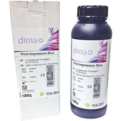 Kulzer dima Print Impression Material, Blue, 1000 g Bottle thumbnail 2