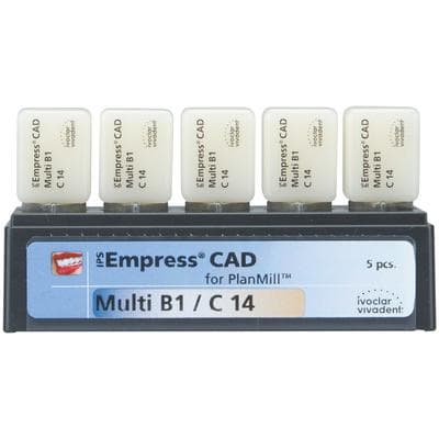IPS Empress CAD Multi C14 Milling Blocks, Shade B1, for PlanMill, 5/Box thumbnail 9