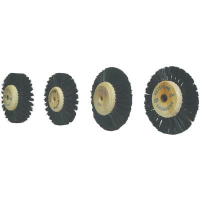 Keystone #B20 Lathe Brush with Plastic Hub, 2-1/2" Diameter, 2 Rows Converging Bristles, 1/Pk thumbnail 2