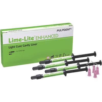 Pulpdent Lime-Lite Enhanced Bioactive Light-Cure Cavity Liner, 1.2 mL Syringe Kit, 4 Syringes + 20 Applicator Tips, Universal Dentin Shade, LLE thumbnail 23