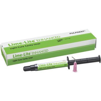Pulpdent Lime-Lite Enhanced Bioactive Light-Cure Cavity Liner/Base, Syringe Refill, 3 mL (5 g), 1 Syringe + 20 Applicator Tips, LLE3 thumbnail 24