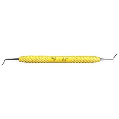 PDT Nevi 2 (N2) Posterior Sickle Scaler, Double-Ended, Solid Resin Handle, Yellow, R139 thumbnail 6