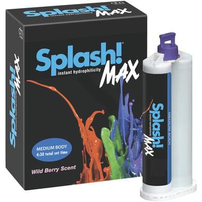 Splash Max Premium VPS Regular Set Impression Material, Medium Body, 50 mL Cartridges, 2/Pkg, SPD1611 thumbnail 5
