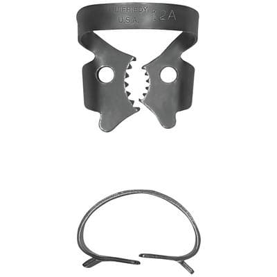 Hu-Friedy Black Line Rubber Dam Clamp #12A, Winged, Lower Right Molars, RDCM12AX thumbnail 9