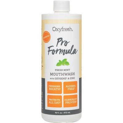Oxyfresh Pro Formula Cosmetic Fresh Mint Mouthwash, Alcohol Free, 16 oz Bottle, 1/Pkg, 195 thumbnail 2