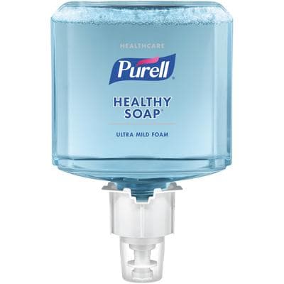 PURELL Healthcare Healthy Soap Ultra Mild Foam Refill, 1200 ml Bottle, for ES4 Push-Style Dispenser - Purell® Healthcare Healthy Soap™ Ultra Mild Foam – Refill, 1200 ml Bottle - Refill for ES4 Push-Style Dispenser - Image 1