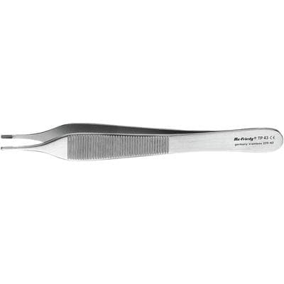 Hu-Friedy #43 Adson-Brown Tissue Pliers, 7x7 Teeth, 4.75" (12 cm), Non-Locking, Smooth, TP43 thumbnail 10