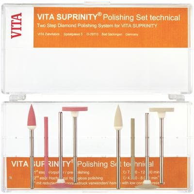 VITA Suprinity Prepolishing Refill Packs – Technical, Gray Tip, HP Shank, 6/Pkg - VITA Suprinity® Prepolishing Refill Packs – Technical, 6/Pkg - Gray Tip - Image 1
