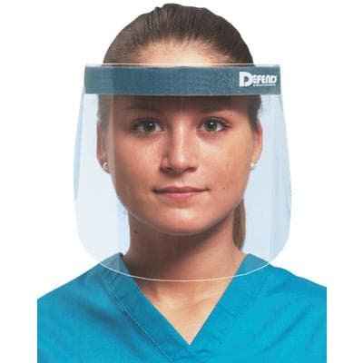 Defend Full Face Shield with Adjustable Velcro Headband, Anti-Fog, Latex Free, 25/Pk thumbnail 2