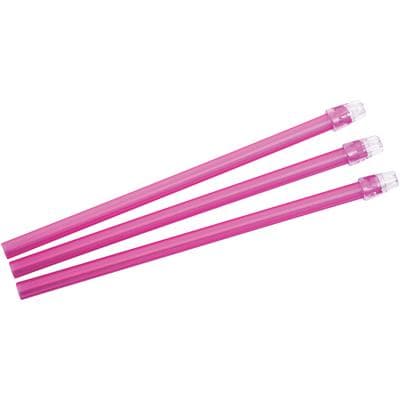 Patterson® Saliva Ejectors, Pink with Clear Tip, 100/Pkg - Patterson® Saliva Ejectors, 100/Pkg - Pink with Clear Tip - Image 1