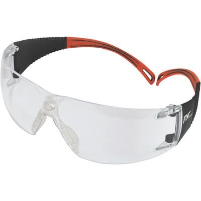 ProVision® Flexiwrap™ Safety Eyewear, Black Frame/Orange Tips/Clear Lens, Universal Fit, 1/Pack thumbnail 8