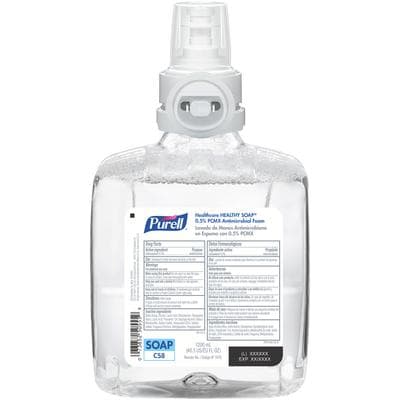 PURELL Healthcare Healthy Soap 0.5% PCMX Antimicrobial Foam Refill, 1200 ml, CS8 Touch-Free Dispenser Compatible - PURELL Healthcare HEALTHY SOAP 0.5% PCMX Antimicrobial Foam Refill - Image 1