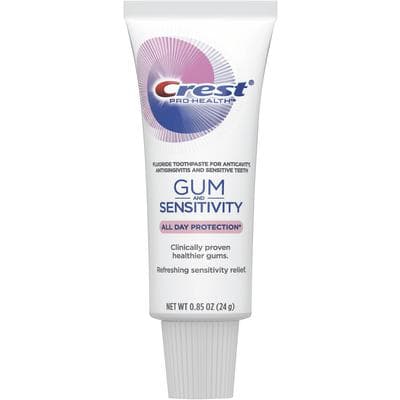 Crest Pro-Health Sensitive and Gum Toothpaste, Mint, 0.85 oz Tube, 36/Case, 80357575/80777585/80853875 thumbnail 6