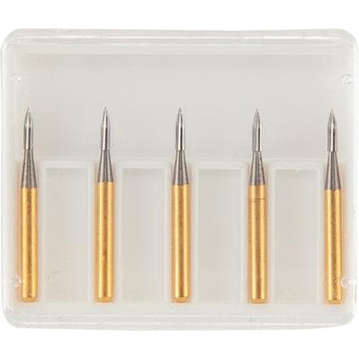 Coltene Whaledent Trimming & Finishing Carbide Bur, 12 Blade, Size #7902, Pointed Needle Shape, 1.0 mm Head Diameter, 5/Pkg thumbnail 2