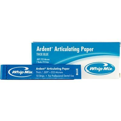 Ardent Articulating Paper, Thick, Blue, 0.009" (225 Microns), 10 Strips/Book, 7 Books/Box (70 Strips), #60007 thumbnail 8