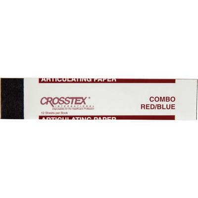 Crosstex Articulating Paper Red/Blue Combo, Thin Straight, 71 Microns, 12 Books of 12 Sheets (144 Sheets/Box), TPBR thumbnail 14