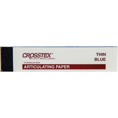 Crosstex Thin Blue Articulating Paper, 0.0028" (71 Microns), 12 Books of 12 Sheets (144 Sheets/Box) thumbnail 15