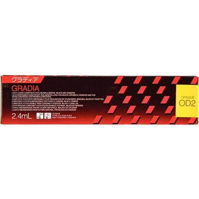 GC America GRADia Indirect Restoration System Opaque Syringe, Shade OD2, 2.4 mL thumbnail 4