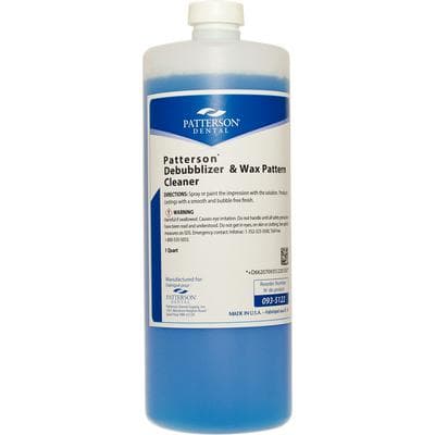 Patterson® Debubblizer and Wax Pattern Cleaner - 1 Quart Bottle - Patterson® Debubblizer and Wax Pattern Cleaner - 1 Quart Bottle - Image 1