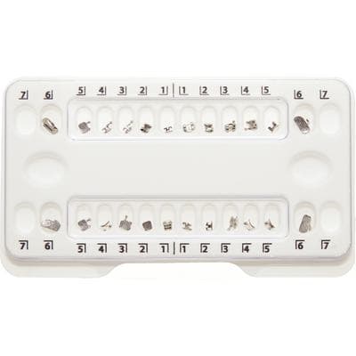 Patterson® McLaughlin, Bennett, Trevisi Metal Twin Bracket Patient Kit, .022 Slot, 6x6 with Hooks on 3, 4, 5, 5 Patient Kit thumbnail 2