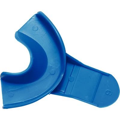 Tray-Aways #9 Solid Lower Anterior Disposable Impression Trays, Blue, 12/Pack, 0921892 thumbnail 8