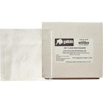 Buffalo Dental Mouthguard Material, Clear EVA Sheets, 0.160" x 5" x 5", 12/Pkg, 62700 thumbnail 13
