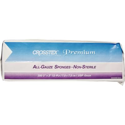 Crosstex All-Gauze Sponges Premium, Non-Sterile, 3" x 3", 12-Ply, 4000/Case, ENC312 thumbnail 8