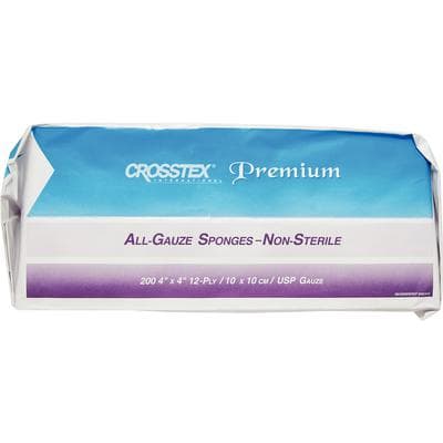 Crosstex All-Gauze Sponges Premium, Non-Sterile, 4" x 4", 12-Ply, 2000/Case, ENC412 thumbnail 8