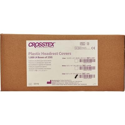 Crosstex Jumbo Plastic Headrest Covers, Clear, 9.5" x 14", 1000/Case thumbnail 5