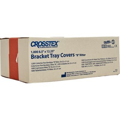 Crosstex Ritter B Paper Tray Cover Liners, 8.5" x 12.25", Peach, 1000/Case, FBPE thumbnail 8