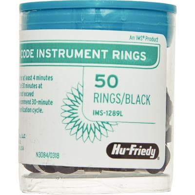 Hu-Friedy IMS Color Code Instrument Rings, Large, Black, 50/Pk, IMS-1289L thumbnail 13