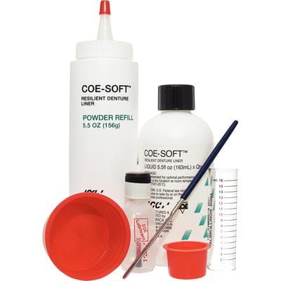 Coe-Soft Resilient Denture Liner Professional Package, Self-Cure, 5.5 oz Powder & 5.5 oz Liquid, 1/Pk, 344011 thumbnail 26