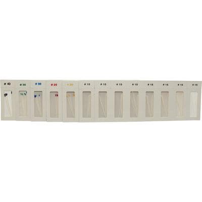 DiaDent Absorbent Paper Points, Non-Marked, .02 Taper, Assorted #15-#40, Cell Pack, 200/Box thumbnail 6