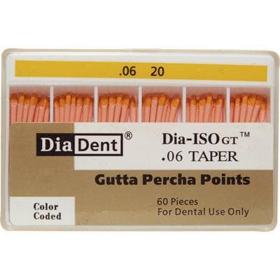 DiaDent Dia-ISO GT Absorbent Paper Points, .06 Taper, Size #20, Yellow, 100/Box thumbnail 4
