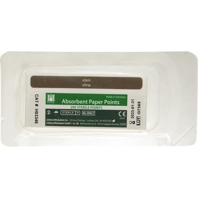 Hygenic Absorbent Paper Points, X-Fine (Extra Fine), White, Sterile, 200/Box, H03346 thumbnail 12