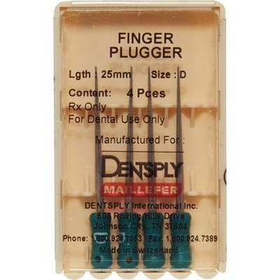 Dentsply Maillefer Finger Plugger, Size D (Green), Plastic Handle, 25mm, 4/Pkg, 671713 thumbnail 8